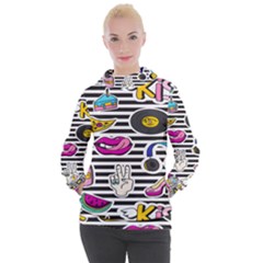 Disco Theme Women s Hooded Pullover