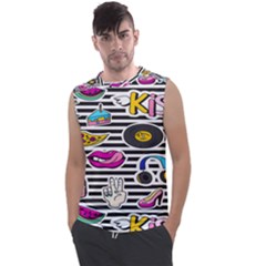 Disco Theme Men s Regular Tank Top