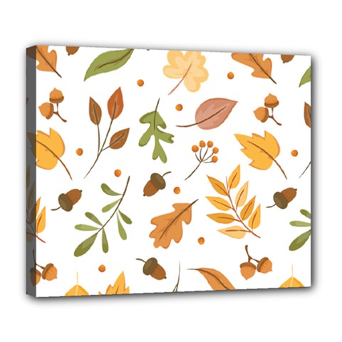 Autumn Love Deluxe Canvas 24  X 20  (stretched) by designsbymallika