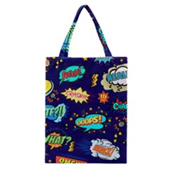 Bada Boom Pattern Classic Tote Bag by designsbymallika