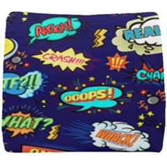 Bada Boom Pattern Seat Cushion by designsbymallika