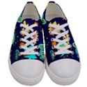 bada boom pattern Women s Low Top Canvas Sneakers View1