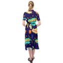 bada boom pattern Keyhole Neckline Chiffon Dress View2