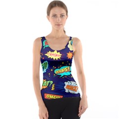 Bada Boom Pattern Tank Top