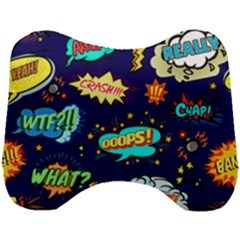 Bada Boom Pattern Head Support Cushion by designsbymallika