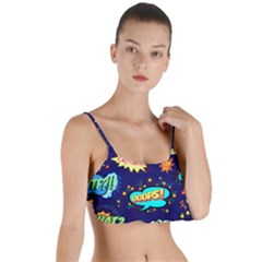 Bada Boom Pattern Layered Top Bikini Top 