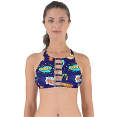 Bada Boom Pattern Perfectly Cut Out Bikini Top