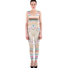 Mandala Pattern One Piece Catsuit by designsbymallika