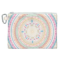 Mandala Pattern Canvas Cosmetic Bag (xl) by designsbymallika