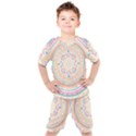 mandala pattern Kids  Tee and Shorts Set View1