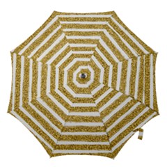 Golden Stripes Hook Handle Umbrellas (large) by designsbymallika