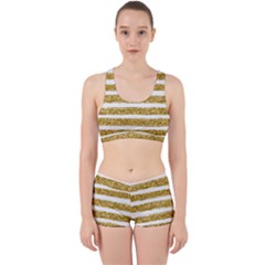 Golden Stripes Work It Out Gym Set by designsbymallika