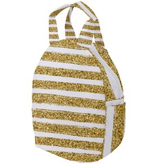 Golden Stripes Travel Backpacks by designsbymallika