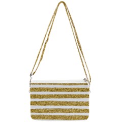 Golden Stripes Double Gusset Crossbody Bag