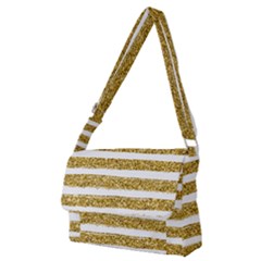 Golden Stripes Full Print Messenger Bag (m)