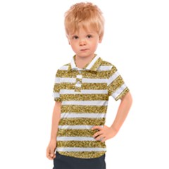 Golden Stripes Kids  Polo Tee