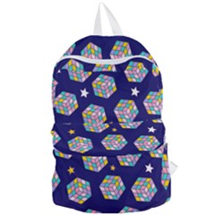 Cube Pattern Foldable Lightweight Backpack by designsbymallika