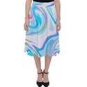 blue marble print Classic Midi Skirt View1