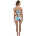 blue marble print Wrap Around Bikini Set View2