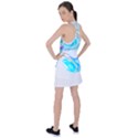 blue marble print Racer Back Mesh Tank Top View2