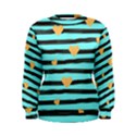 stripes heart pattern Women s Sweatshirt View1