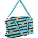 stripes heart pattern Canvas Crossbody Bag View1