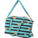 stripes heart pattern Canvas Crossbody Bag View2