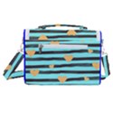 stripes heart pattern Satchel Shoulder Bag View3