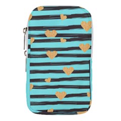 Stripes Heart Pattern Waist Pouch (small)