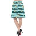 stripes heart pattern Fishtail Chiffon Skirt View2