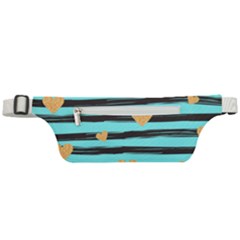 Stripes Heart Pattern Active Waist Bag