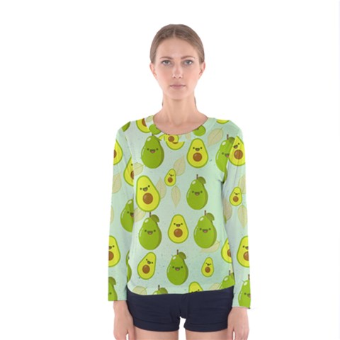 Avocado Love Women s Long Sleeve Tee by designsbymallika