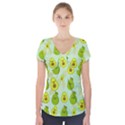 avocado love Short Sleeve Front Detail Top View1