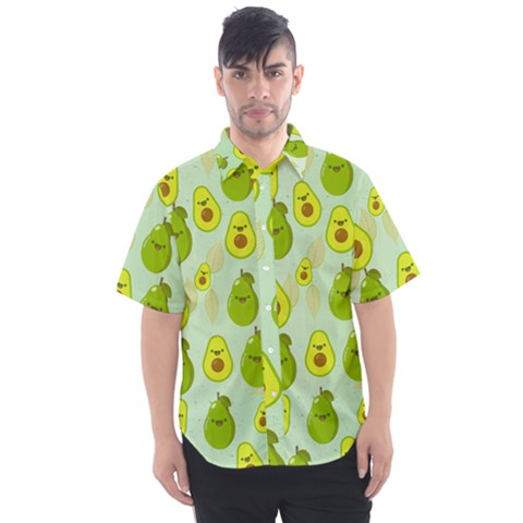 Avocado Love Men s Short Sleeve Shirt by designsbymallika