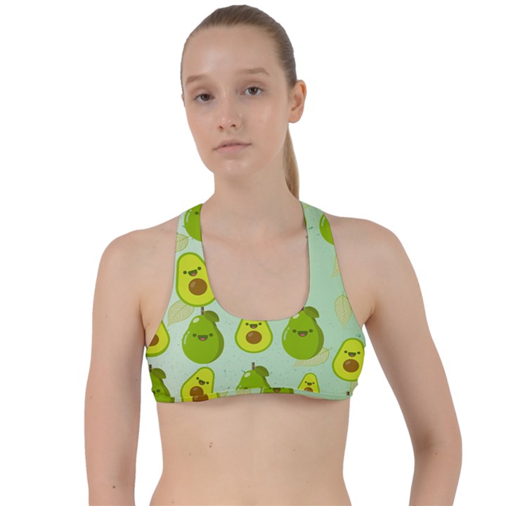 avocado love Criss Cross Racerback Sports Bra