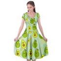 avocado love Cap Sleeve Wrap Front Dress View1