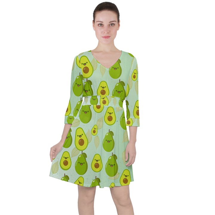 avocado love Ruffle Dress