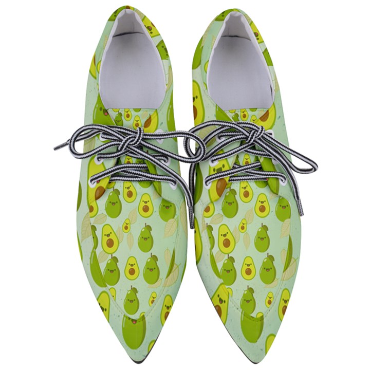 avocado love Women s Pointed Oxford Shoes