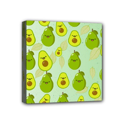 Avocado Love Mini Canvas 4  X 4  (stretched) by designsbymallika