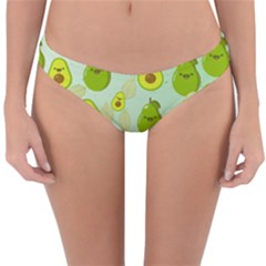 Avocado Love Reversible Hipster Bikini Bottoms by designsbymallika