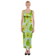 Avocado Love Fitted Maxi Dress by designsbymallika