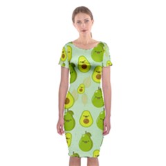 Avocado Love Classic Short Sleeve Midi Dress by designsbymallika