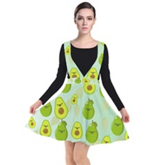 Avocado Love Plunge Pinafore Dress by designsbymallika