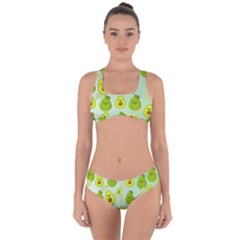 Avocado Love Criss Cross Bikini Set by designsbymallika