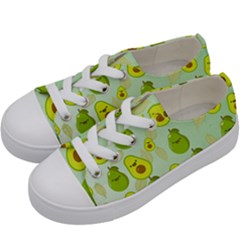 Avocado Love Kids  Low Top Canvas Sneakers by designsbymallika