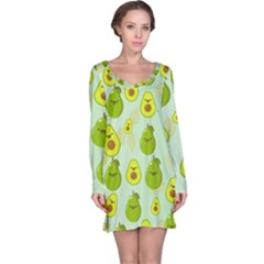 Avocado Love Long Sleeve Nightdress by designsbymallika