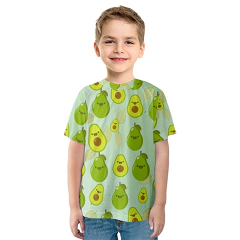 Avocado Love Kids  Sport Mesh Tee by designsbymallika