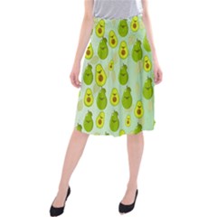 Avocado Love Midi Beach Skirt by designsbymallika