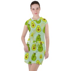 Avocado Love Drawstring Hooded Dress by designsbymallika