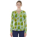 avocado love V-Neck Long Sleeve Top View1